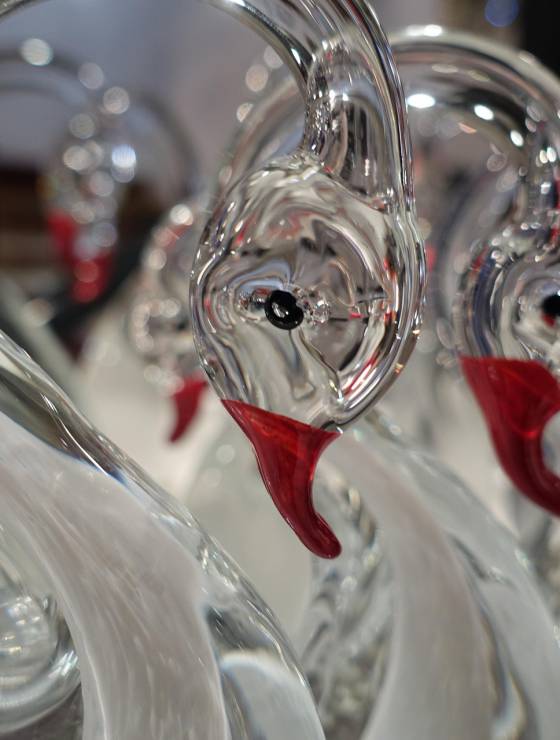 Glasschwäne aus Passau