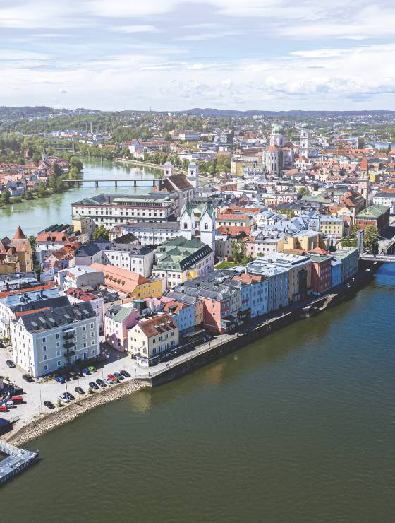 Panorama Passau in Niederbayern